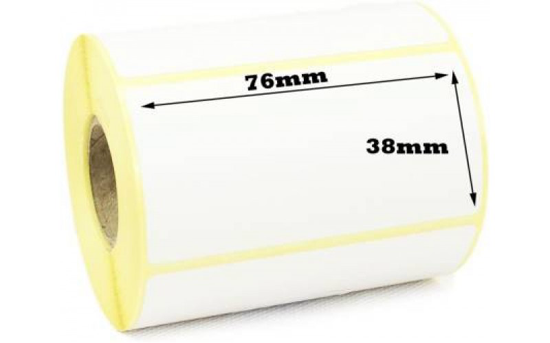 THERMAL BARCODE STICKER ROLL 76MM X 38MM (1000 LABLE)